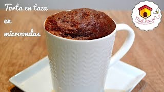 En microondas TORTA en taza EN MINUTOS [upl. by Gitlow]