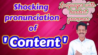 THE WRONG PRONUNCIATION OF quotCONTENTquot  PRONOUNCE ACCORDING TO MEANING ENRICH YOUR ENGLISH  102 [upl. by Kimber658]