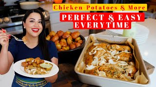 EASY DINNER RECIPE AFTER A LONG WORK DAY Seasoned Baked CHICKEN amp POTATOES DINNER RECIPE [upl. by Selie]