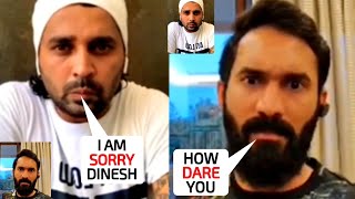 Murali Vijay apologises to Dinesh Karthik on Video call after announcing his retirement from cricket [upl. by Htnamas]