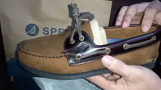 UNBOXING SPERRY TOPSIDER SHOES [upl. by Adian]