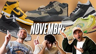 LE MIGLIORI SNEAKER RELEASE DI NOVEMBRE [upl. by Naes105]