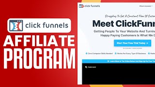 ClickFunnels Affiliate Program Tutorial 2024  How To Make Money From ClickFunnels [upl. by Marni]