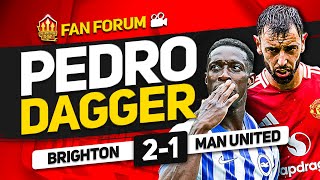 UNITEDS GROUNDHOG DAY DISASTER Brighton 21 Man United  LIVE Fans Forum [upl. by Gorden287]