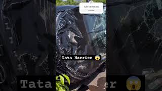 Tata Harrier Crash on road carwala ytshortsindia shorts [upl. by Ennaear235]