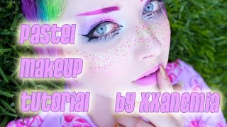 Pastel Jeffree Star Rainbow Freckle Makeup Tutorial [upl. by Ful]