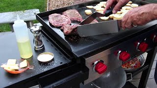 How To Grill on a Flat Top [upl. by Akehsal900]