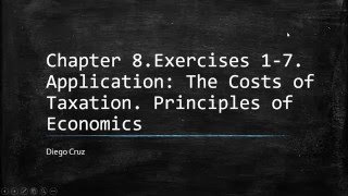 Chapter 8 Exercises 17 Principle of economics [upl. by Karly164]