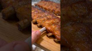 Costilla de cerdo asada estilo BBQ 🍖🥫 ¡Se deshace como la mantequilla recetas youtubeshorts [upl. by Pangaro]