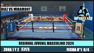 FABRICIO DIAZ VS MATEO MIRAMONT CATEGORIA 69KG REGIONAL JUVENIL MASCULINO FAB FECHA 1 [upl. by Hump]