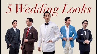 5 Groom Outfits Based on 5 Wedding Venue Ideas  Wedding Outfit Inspiration for the Groom [upl. by Kliment645]