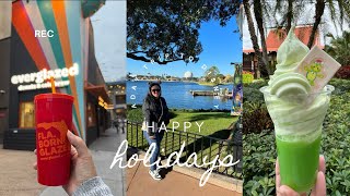 Epcot Festival of the holidaysDisney Springs AND Resort monorail hop in LESS THAN 48 HOURS viral [upl. by Vinia]