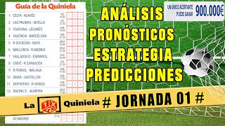 🔥 LA QUINIELA JORNADA 01  TEMPORADA 2024 2025 ✅ LIGA PRONOSTICOS  CANAL DE QUINIELA EN YOUTUBE [upl. by Segalman754]