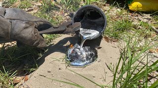 Casting A Pyramid Ant Colony With Molten Aluminum Anthill Art 18 [upl. by Camile]