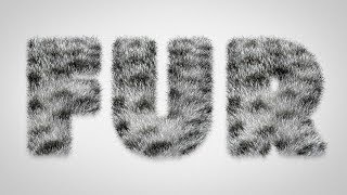 How To Create a Furry Text Effect in Photoshop [upl. by Virgina]