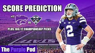 SCORE PREDICTION KSU vs UTMARTIN  Big 12 Championship Game Picks [upl. by Alaehs]