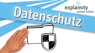 Datenschutz einfach erklärt explainity® Erklärvideo [upl. by Jasisa]