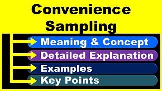 Convenience Sampling Technique  Sampling Techniques  Research Methodology  Marketing Research [upl. by Aguie]