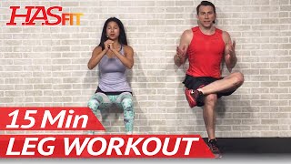 15 Min Leg Workout for Women amp Men at Home  Home Legs Exercises [upl. by Zea707]