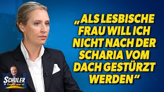 Alice Weidel „Als lesbische Frau will ich nicht nach der Scharia vom Dach gestürzt werden“ [upl. by Rebmyk]