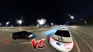 BMW M340i RACES V10 Audi R8  B58 POWER [upl. by Zonnya]