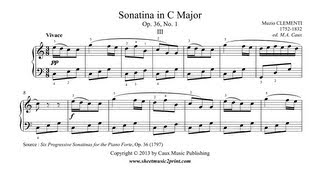 Clementi  Sonatina Op 36 No 1 33 [upl. by Dumas]