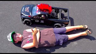 SLAMMED 18kW DODGE RAM 4WD Truck Melts Rubber  30800 BL MGM MCD Primal RC  RC ADVENTURES [upl. by Deck]