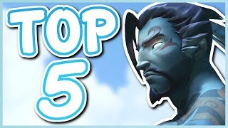 Overwatch  TOP 5 BEST HANZO SKINS [upl. by Ojadnama]