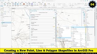 ArcGIS Pro Tutorials 04 Creating a New Point Line amp Polygon Shapefiles in ArcGIS Pro  Beginners [upl. by Adnuhsor]