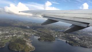 Take off Kristiansand Kjevik Airport Norway  Great views [upl. by Corydon67]