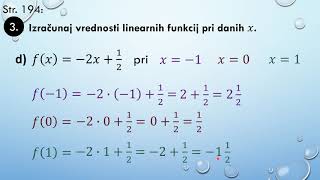 Linearna funkcija  naloge [upl. by Ahseiym]