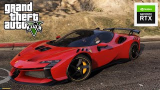 How 2024 Ferrari SF90 Will Look In GTA 5 [upl. by Ahsimrac]