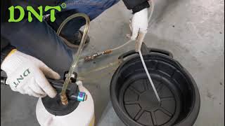 How To Use How to change oil by 6L pneumatic ATF oil fluid Extractor and brake bleeder tools [upl. by Freiman]