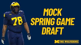 2024 Michigan football spring game mock draft I Team Broome vs Team Sayfie I GoBlue [upl. by Chloris]