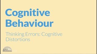 CBT What Are Cognitive Distortions [upl. by Avert]