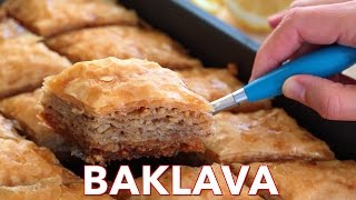 How To Make The Best Baklava Recipe  Natashas Kitchen [upl. by Otti]