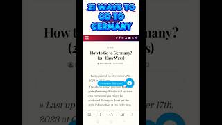 How To Immigrate To Germany yourjob jobsforindians yourcareer jobsearch business foreignjobs [upl. by Resor]