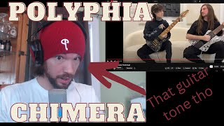 Polyphia  Chimera TRIPLE REACTION Studio Guitar Play Through AND Drum Play Through [upl. by Isla]