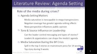 Organizational Leadership During Crises The Case of the 2010 BP Oil Spill [upl. by Ontine]