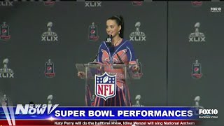 FOX 10 News Now  Katy Perry and Idina Menzel Talk About Super Bowl Performances [upl. by Placia]