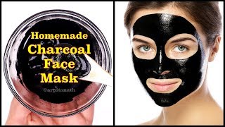 Homemade Charcoal Face Mask  Get Rid of Oily Skin Acne amp Pimples [upl. by Tripp438]