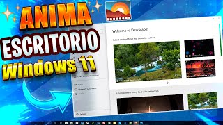 Más ANIMADO⚡ El ESCRITORIO de Windows 11  NUEVO PROGRAMA DeskScapes 11 BETA [upl. by Yttam283]