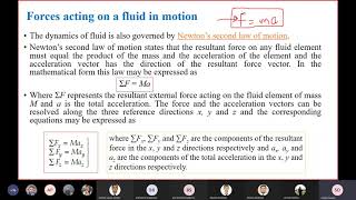 HydrodynamicsLesson05 Lecture No01  SD Sir [upl. by Hgielac]