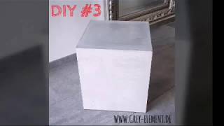 Beistelltisch  Betontisch selber machen  DIY Concrete Cube [upl. by Ethelda]