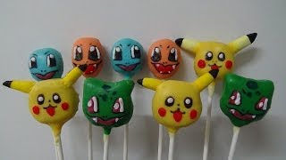 pokemon characters cake pops [upl. by Anirdna]