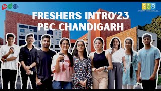 Freshers Introduction 2023  PEC Chandigarh [upl. by Barnard]