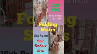 Folding Stairs makeover our house  PART  4 home folding metal minivlog staircase [upl. by Oizirbaf]