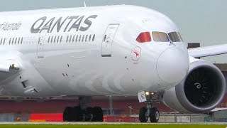 INCREDIBLE Qantas Boeing 7879 Dreamliner CLOSEUP Takeoff  Melbourne Airport Plane Spotting [upl. by Asille]