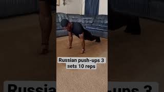 Russian pushup calisthenics fitness strength [upl. by Sheridan]