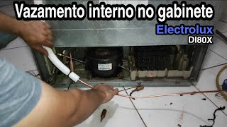 Electrolux DI80 vazamento interno de gas no gabinete como resolver [upl. by Dnomaj]